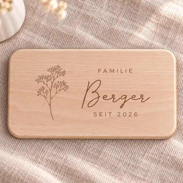 Frühstücksbrettchen zum Einzug