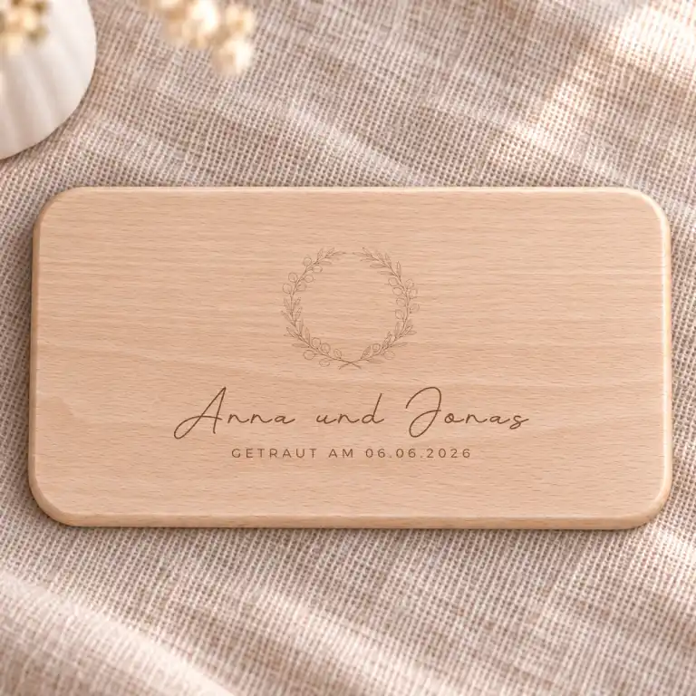 Frühstücksbrettchen zur Hochzeit
