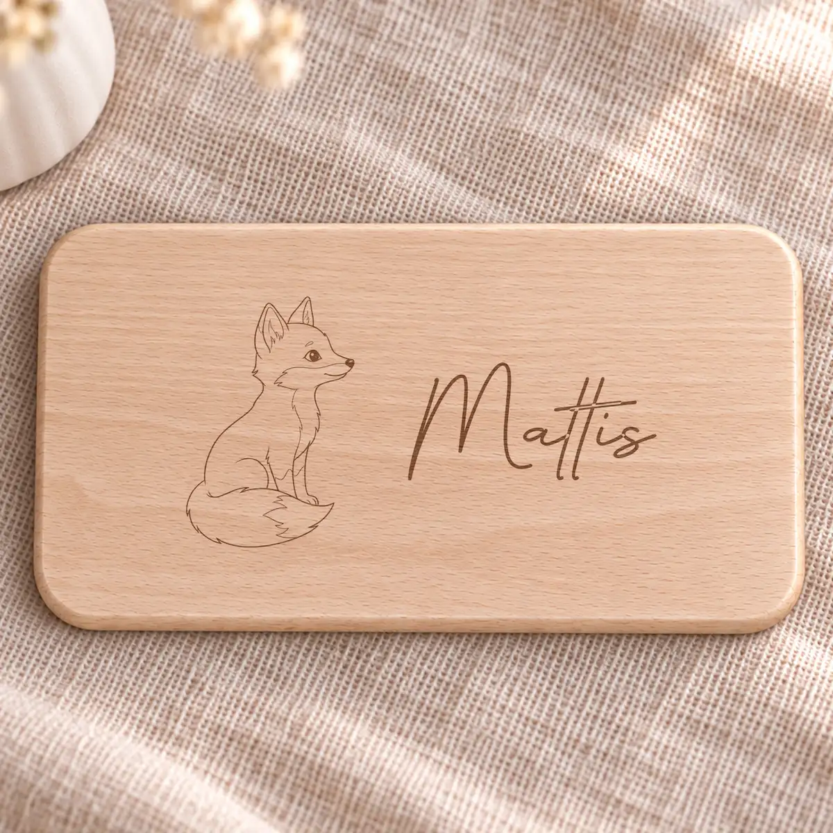 Frühstücksbrettchen Fuchs – Bild 1