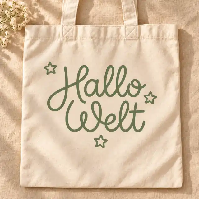 Plottervorlage »Schriftzug „Hallo Welt“«