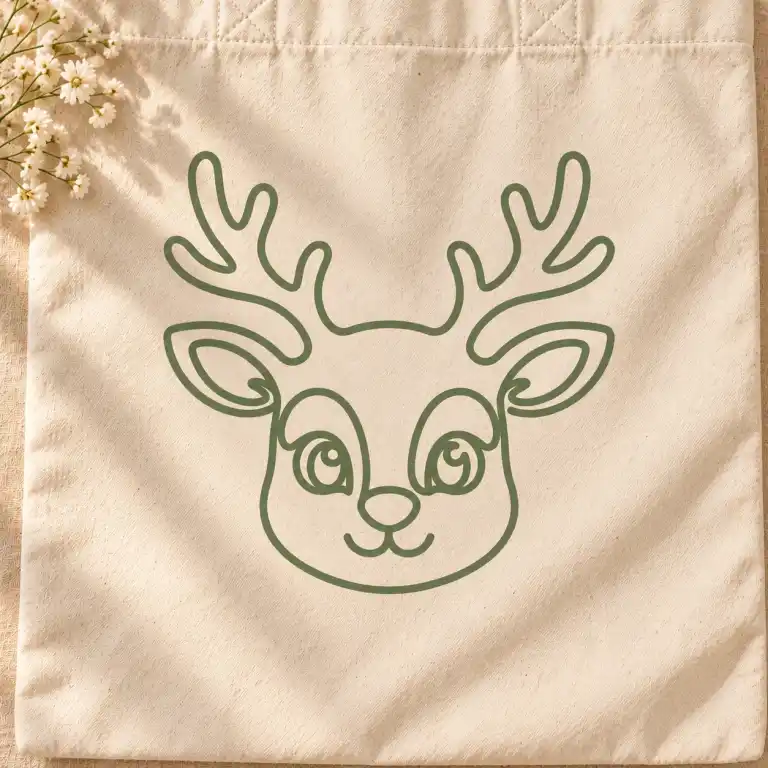 Plottervorlage »Rentierkopf«