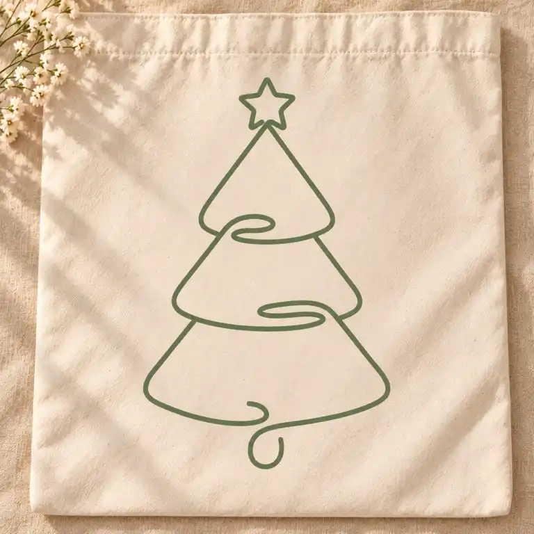 Plottervorlage »Tannenbaum mit Stern«